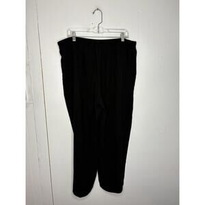 Eileen Fisher Pants Womens Extra Large XL Wide Leg Silk Pull On Ankle High Rise